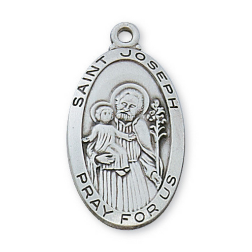 St Joseph St Joseph image St Joseph art Saint Joseph Saint Joseph necklace Saint Joseph medal Saint Joseph medal necklace