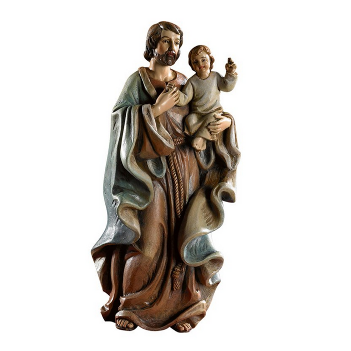 St. Joseph and Child Resin Statue