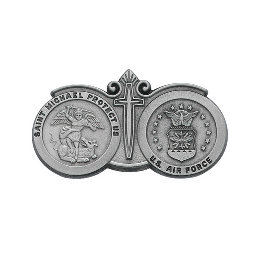 St. Michael Air Force Visor Clip Military Protection St. Michael Armed Forces Protection Armed Forces Guidance