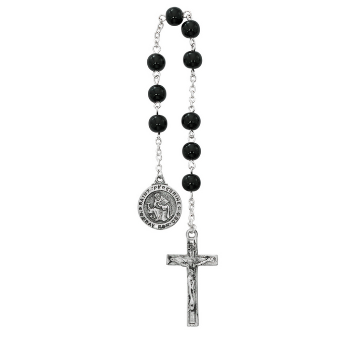 St. Peregrine Hematite Chaplet Saint Peregrine Hematite Chaplet St Peregrine Hematite Chaplet St. Peregrine Chaplet Saint Peregrine Chaplet St Peregrine Chaplet