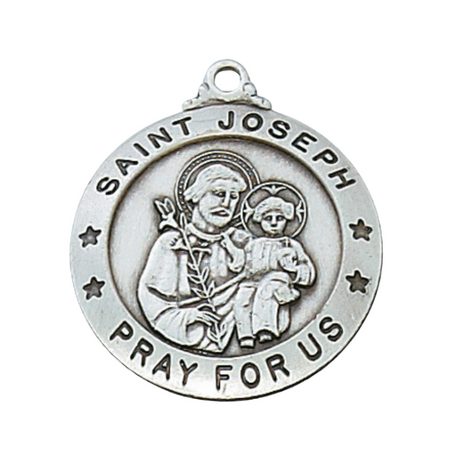 St Joseph St Joseph image St Joseph art Saint Joseph Saint Joseph necklace Saint Joseph medal Saint Joseph medal necklace