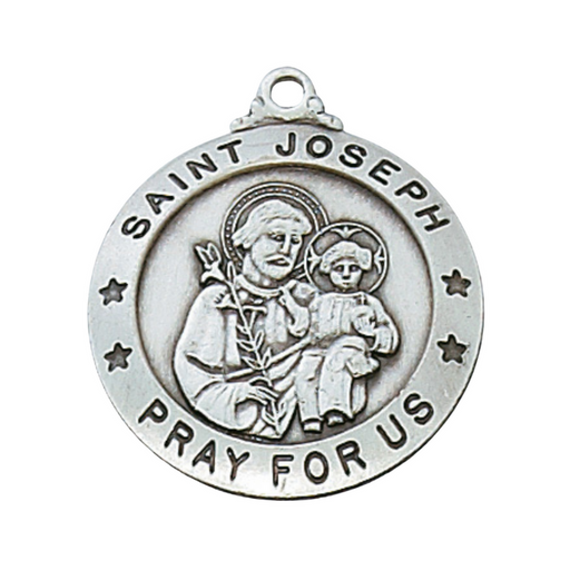 St Joseph St Joseph image St Joseph art Saint Joseph Saint Joseph necklace Saint Joseph medal Saint Joseph medal necklace