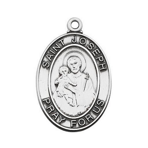 St Joseph St Joseph image St Joseph art Saint Joseph Saint Joseph necklace Saint Joseph medal Saint Joseph medal necklace