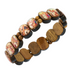 Stretchable Walnut Wood Station of the Cross Bracelet