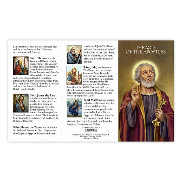 The Acts Of The Apostles Trifold Card