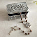 The Last Supper Silver Finish Rosary Box