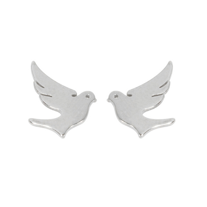 Stainless Dove Earrings