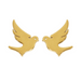 Gold Tone Dove Earrings