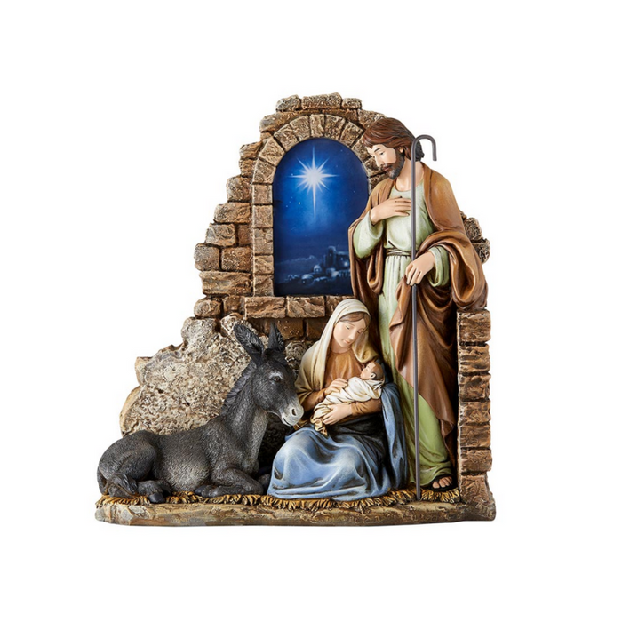 Bethlehem Star Nativity Statue