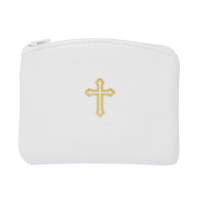 White Neoprene Rosary Case