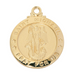 Saint Michael Gold Plated Sterling Silver Medal