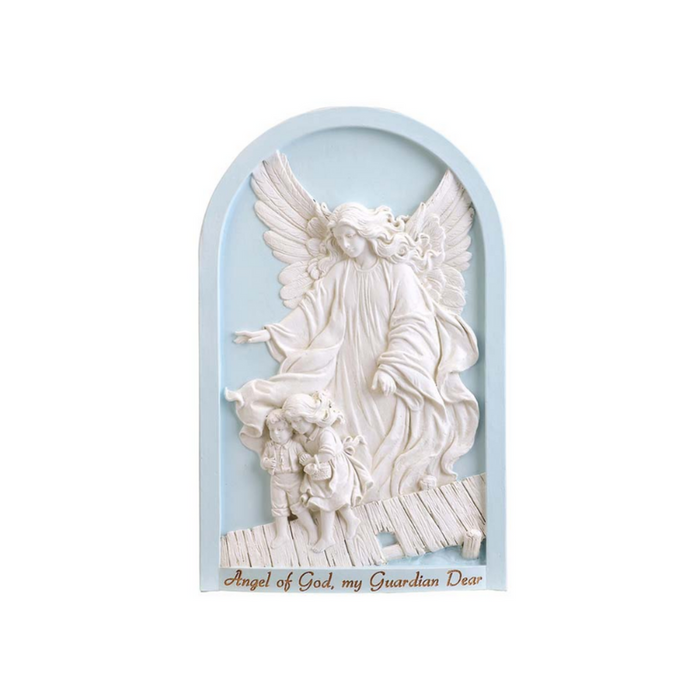 11.75" H Guardian Angel Blue Plaque