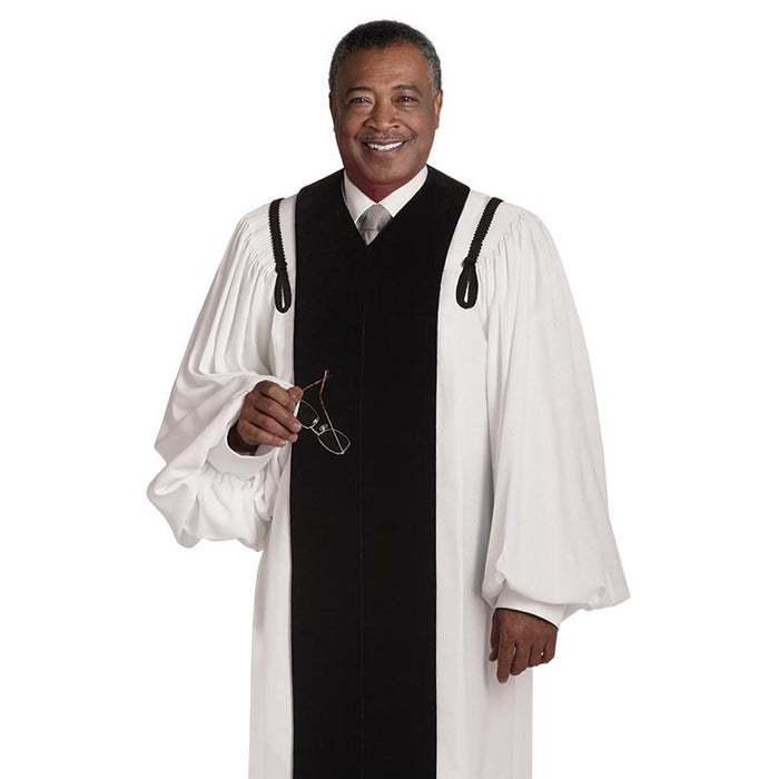 Velvet Geneva Pulpit Robe - White