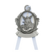 White Guardian Angel Pewter Crib Medal