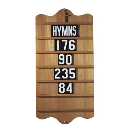 Wood Hymn Board