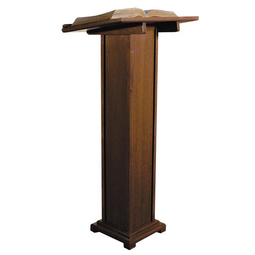 Wood Lectern - Walnut Stain