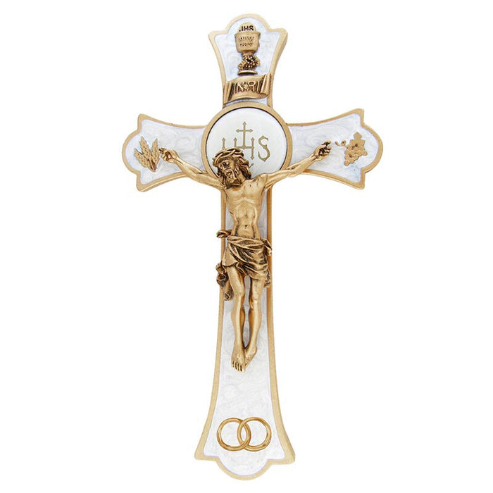 White Wedding Holy Mass Crucifix