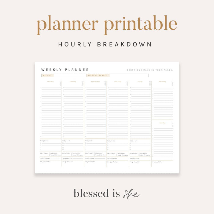 Planner Page Digital Download