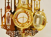 Gothic Gold Plated Monstrance with Glass Enclosed Luna