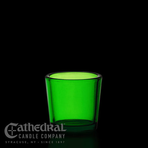 10- Hour Votive Light Glasses - Green