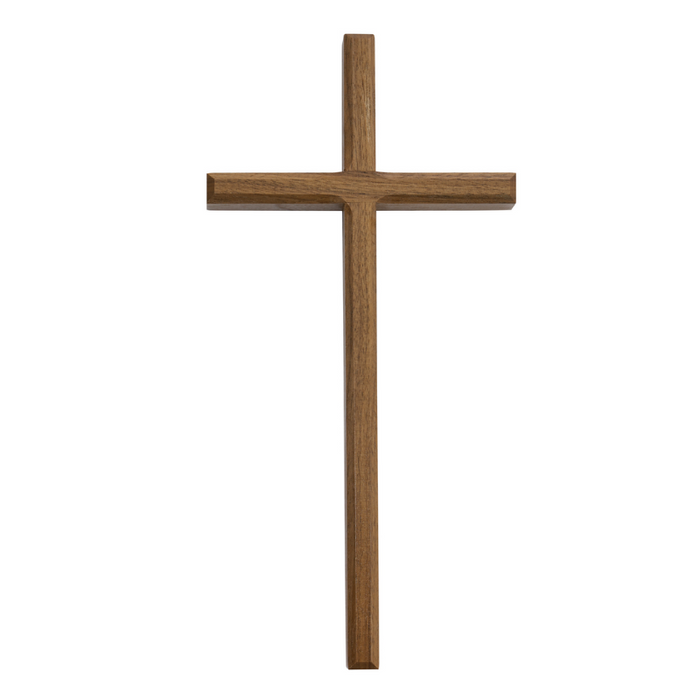 10" Beveled Walnut Cross Cross Decor Housewarming Present Housewarming gifts