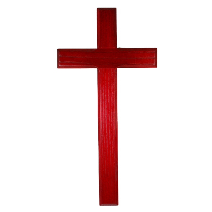 10" Cherry Stained Wood Cross