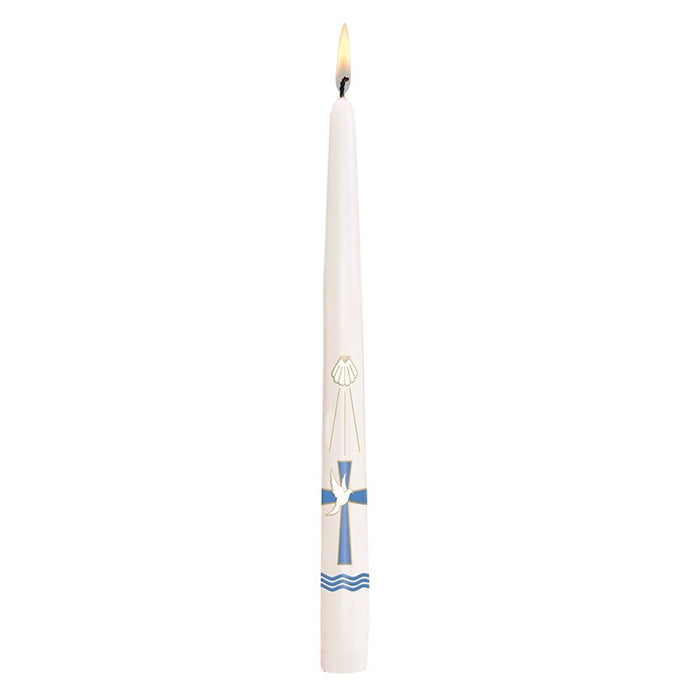 10" Taper Baptism Candle (24 pcs per package)