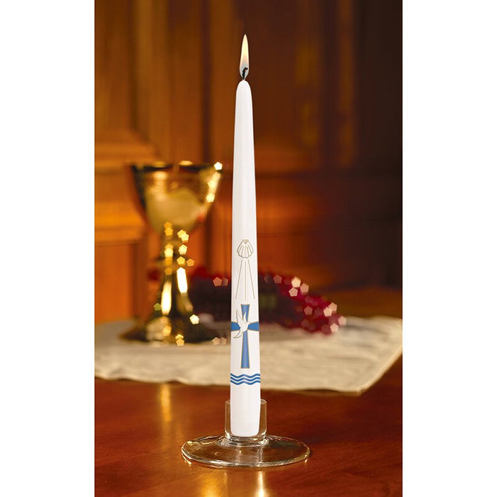 10" Taper Baptism Candle (24 pcs per package)