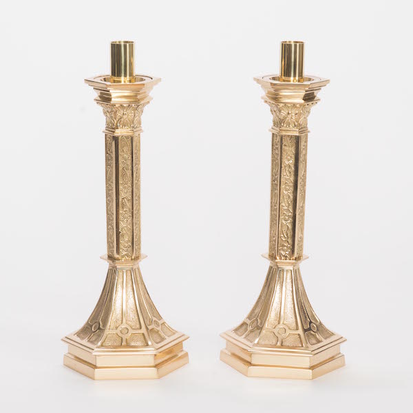 11.5" Classic Altar Candlestick Classic Altar Candlestick in solid brass.