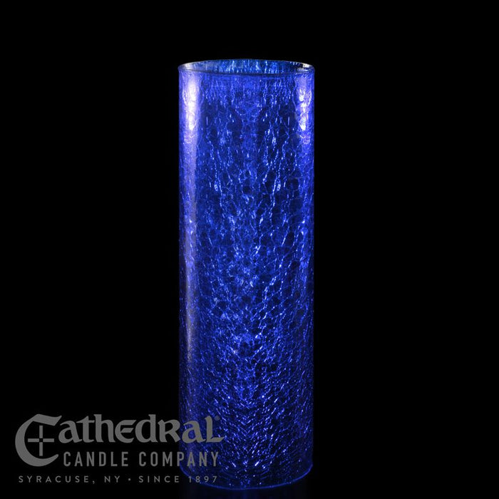 14-Day Crackle Cylinder Glass Sanctuary Light Globe (available in 4 colors)