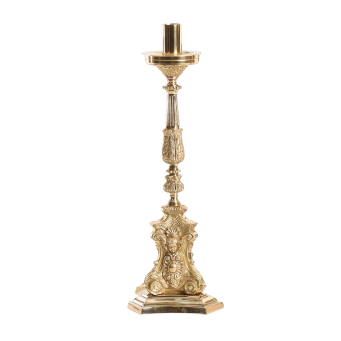 14" Solid Brass Short Altar Candlestick Solid brass short altar candlesticks.