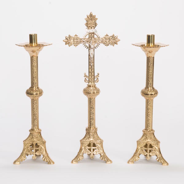 Classic Solid Brass Altar Candlestick