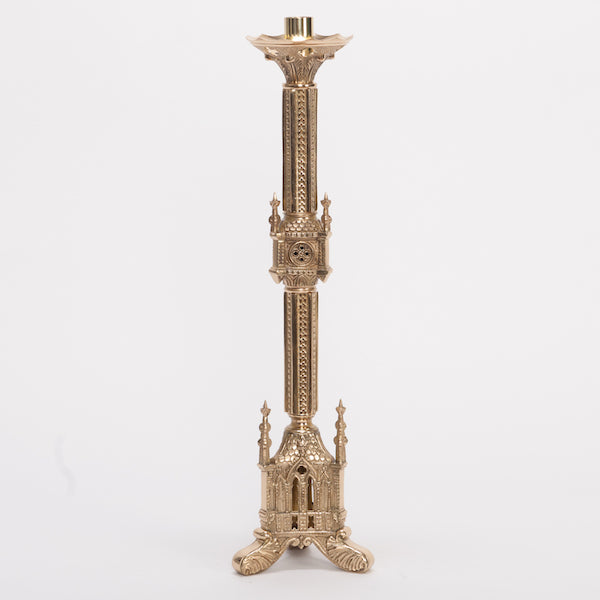 18" Traditional French Gothic Style Altar Candlestick Traditional French gothic style Candlestick.