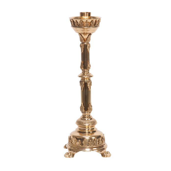 19" Traditional Fluted Stem Altar Candlestick