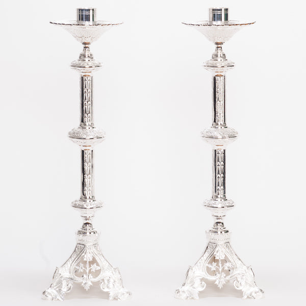 20" Traditional Baroque Style Candlestick