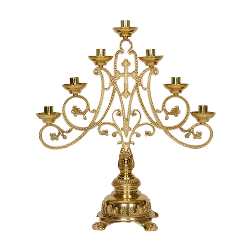 21" Seven-Light Church Candelabra 7 Light Church Candelabra with 7/8" candle sockets