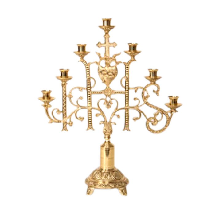 Candelabro de siete luces de 21"