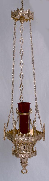 24.5" Gothic Hanging Sanctuary Lamp Hanging Sanctuary Lamp Gothic Sanctuary Lamp