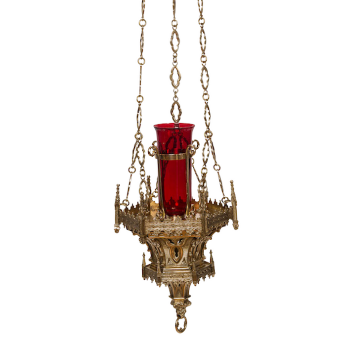 24.5" Gothic Hanging Sanctuary Lamp Hanging Sanctuary Lamp  Gothic Sanctuary Lamp