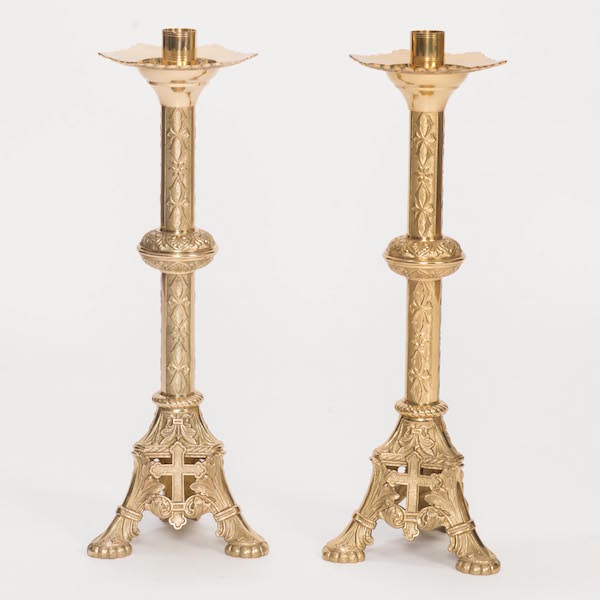 24" Traditional Altar Candlestick Traditional 24" Altar Candlestick.