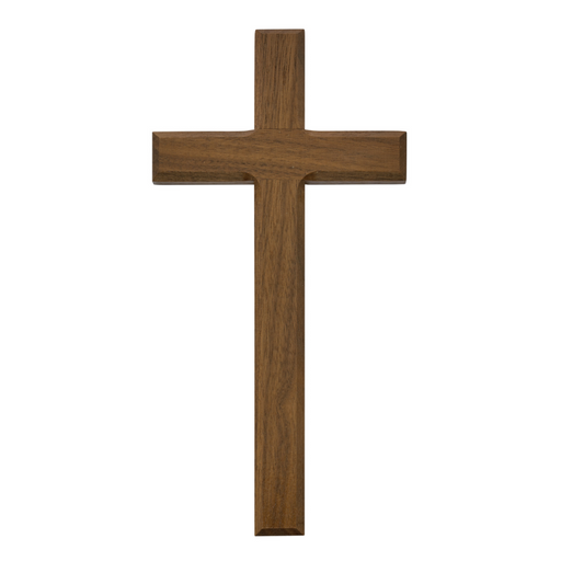 24" Walnut Wood Cross Cross Decor Housewarming Present Housewarming gifts