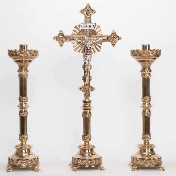 24" Traditional Ridge Stem Altar Candlestick Traditional 24" Ridge Stem Altar Candlestick