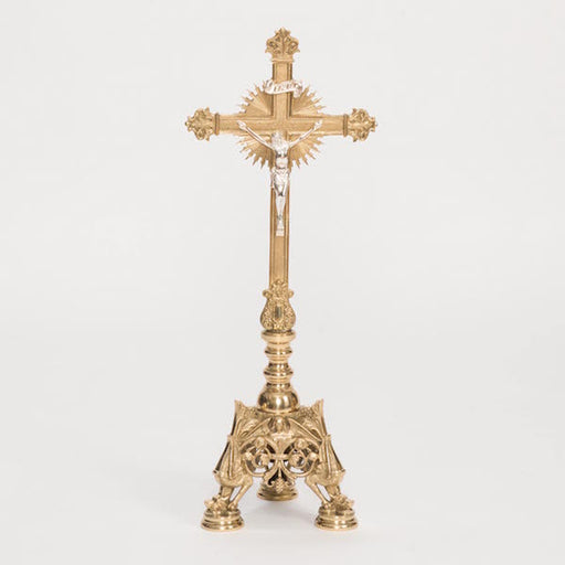 26.5" Baroque Style Altar Crucifix 26 1/2" Altar Cross in the Baroque style.