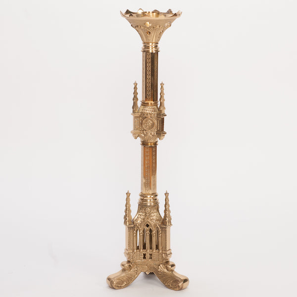 30" Traditional Gothic Altar Candlestick Traditional Gothic 30" Altar Candle