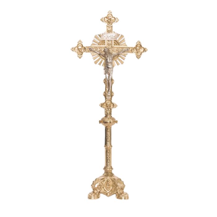 Crucifijo de altar estilo barroco de 32,5"