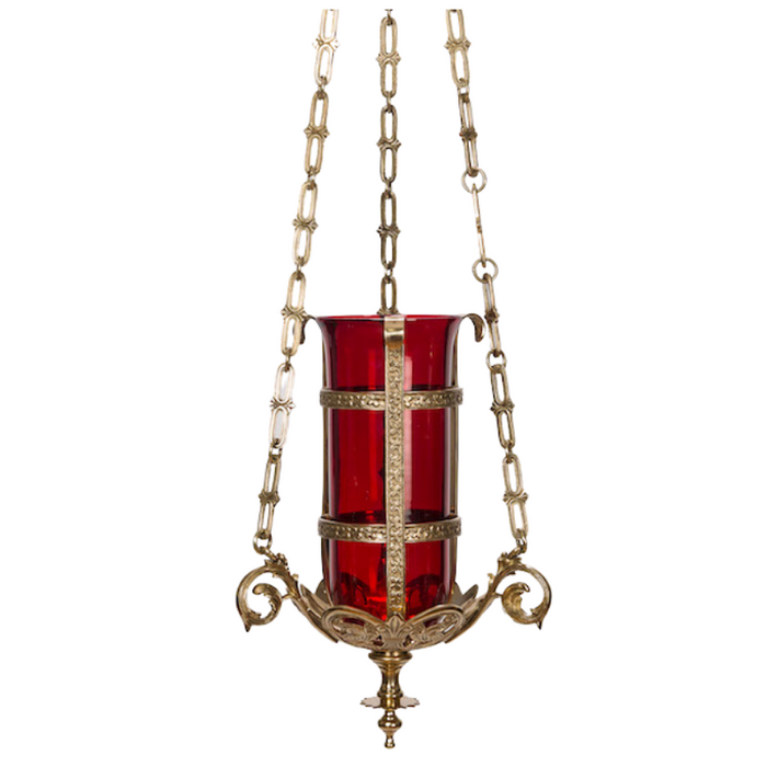 34" Traditional Hanging Sanctuary Lamp