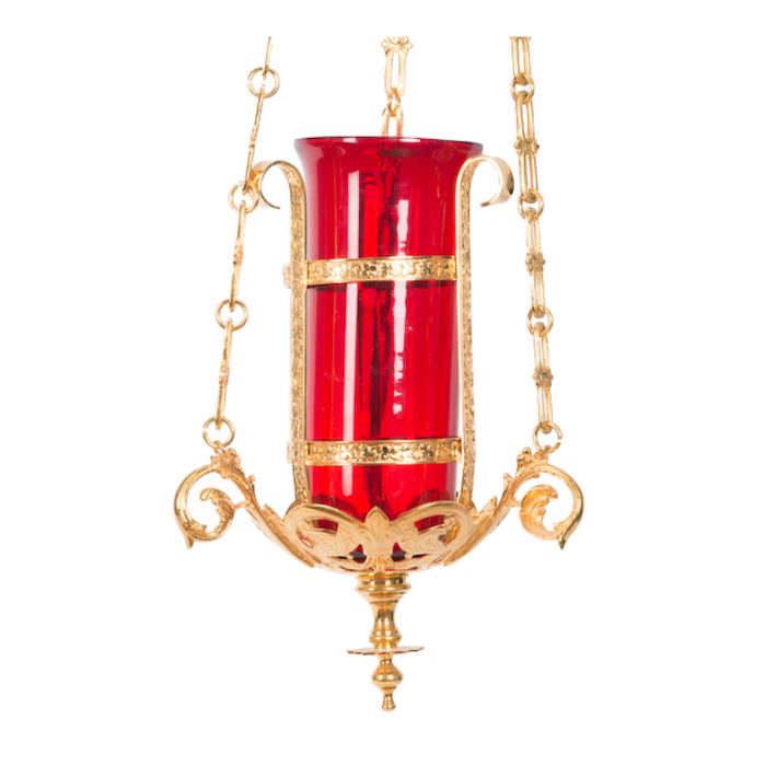 34" Traditional Hanging Sanctuary Lamp