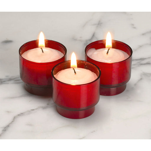 4-Hour Brite-Lite Red Disposable Votive Candles