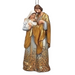 4.75”H Ombre Gold Ivory Holy Family Standing Ornament