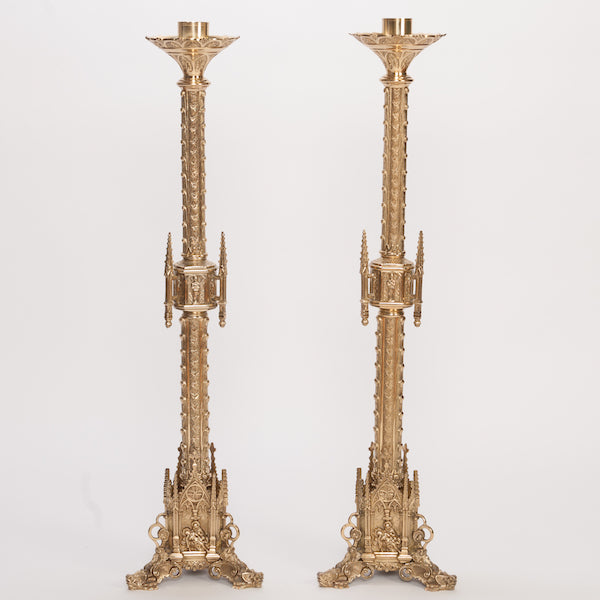 40" Traditional Gothic Altar Candlestick Traditional 40" Gothic Altar Candlestick.